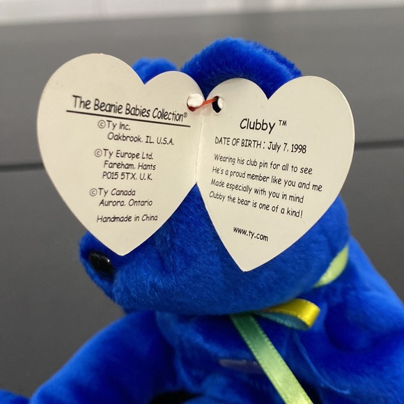 TY Beanie Baby “Clubby” the Bear - 1998 - Picture 6 of 9